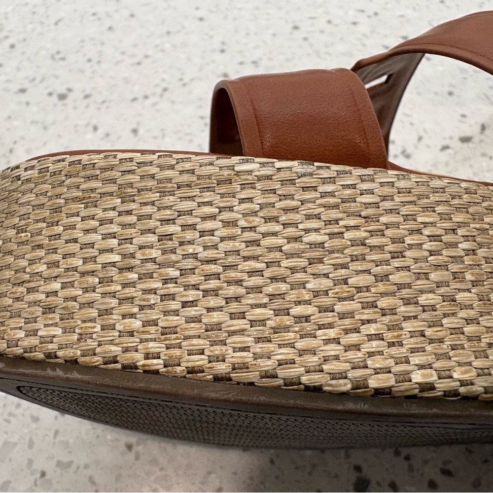 New Tommy Hilfiger Women's Vastie Raffia Platform Wedge Sandals- size 9.5 - Picture 7 of 10
